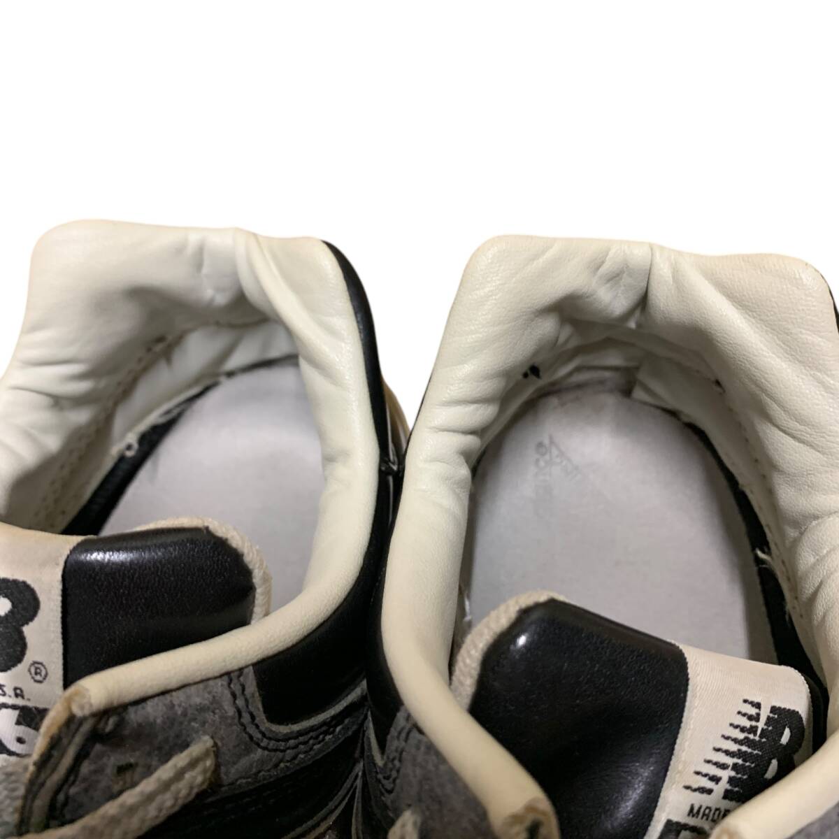 ◆中古品◆ ニューバランス NEW BALANCE M576K 廃盤モデル ガラスレザー ブラック 黒 サイズ9 1/2(27.5cm) 80年代 本體のみ V75618NA
