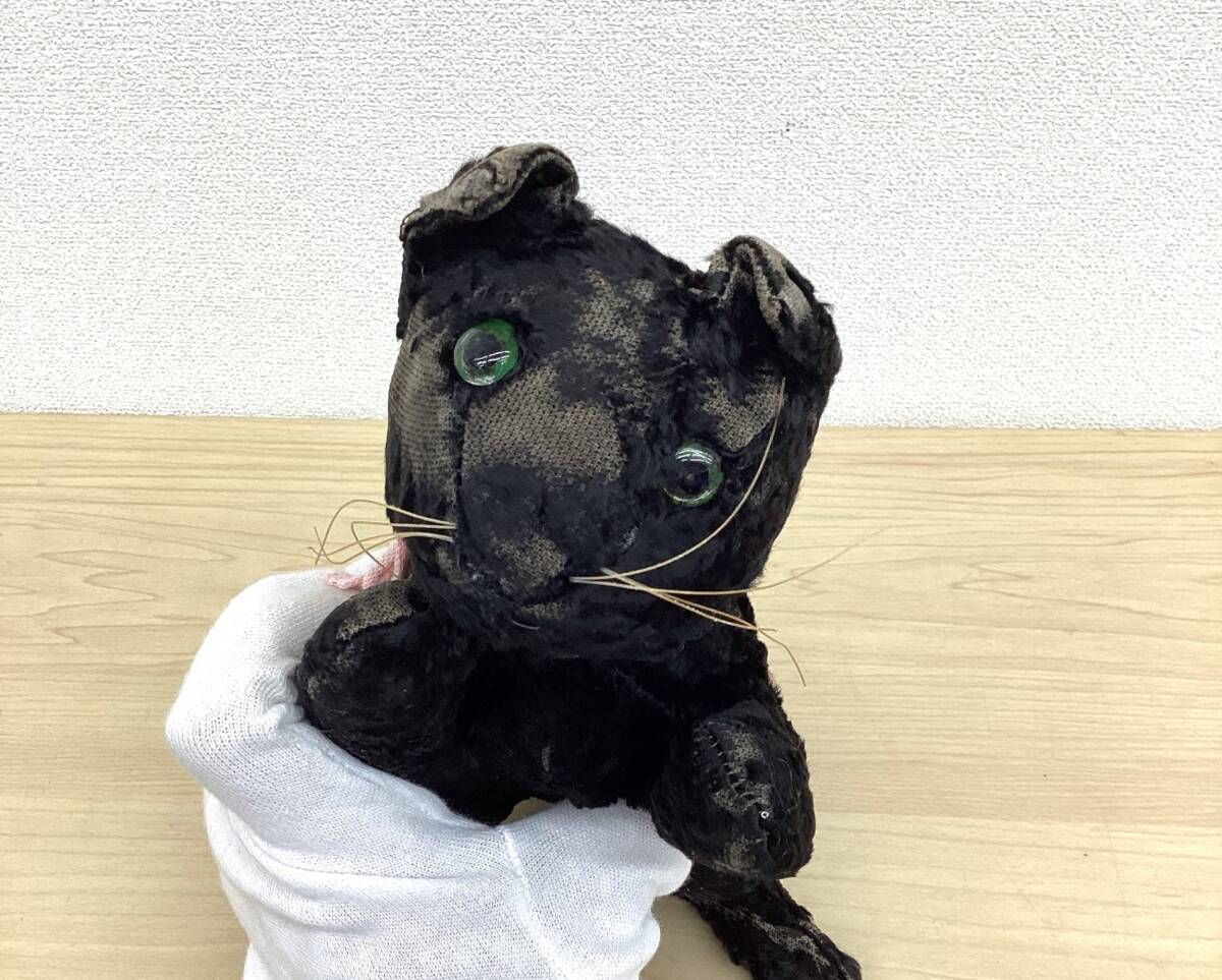 シュタイフ　キャット 黒猫　ヴィンテージ kyid866K