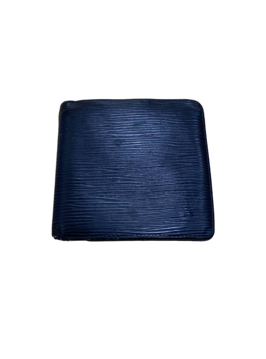 LOUIS VUITTON ルイヴィトン エピ ポルトフォイユマルコ 二つ折り財布 ブラック 黒 中古 SKH2164
