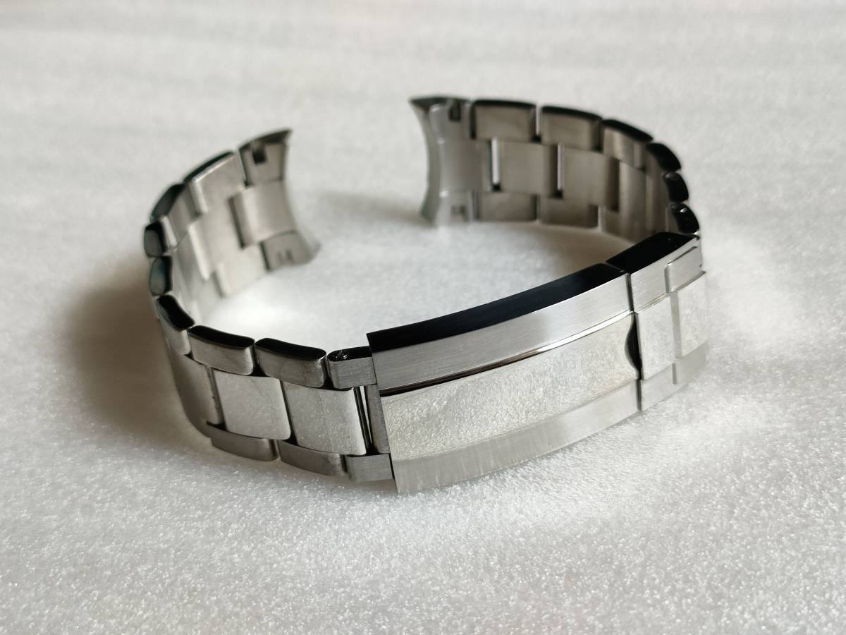 【未使用】ステンレス時計ベルト ロレックス対応　グライドロッククラスプ 互換品（訳あり）BGPD-1