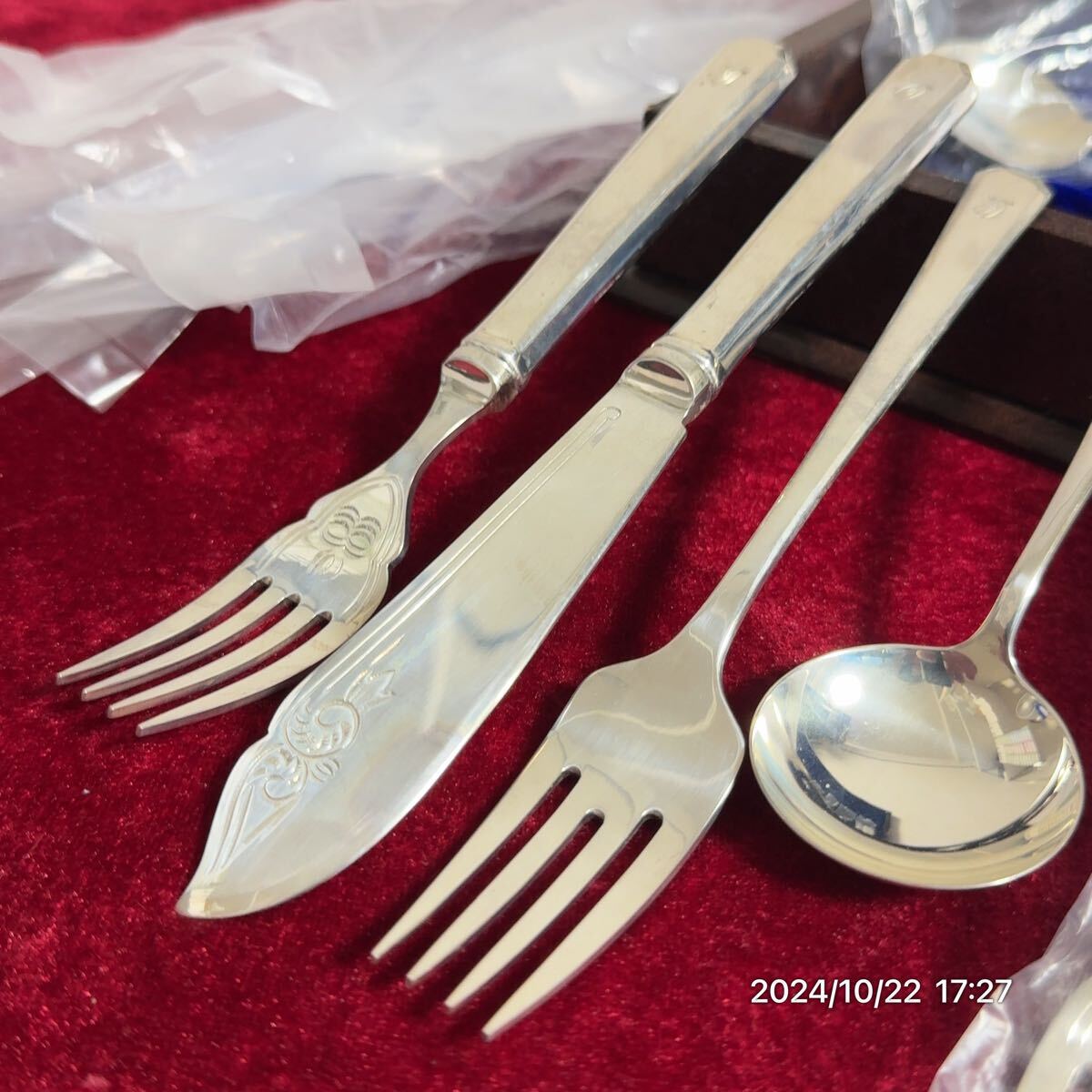 高級 STERLING SILVER スターリングシルバー 彫刻 カトラリー 高級 STERLING SILVER スターリングシルバー 彫刻 カトラリー