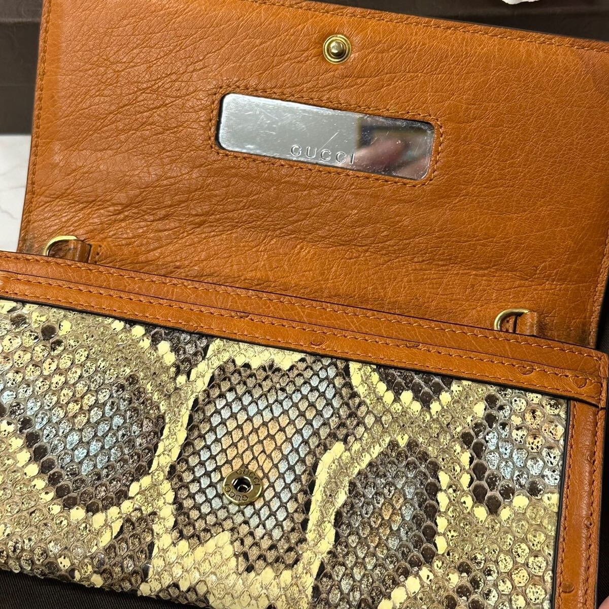 超希少 グッチ GUCCI 財布 長財布 パイソン ダイアナ オフィ 超希少 グッチ GUCCI 財布 長財布 パイソン ダイアナ オフィ