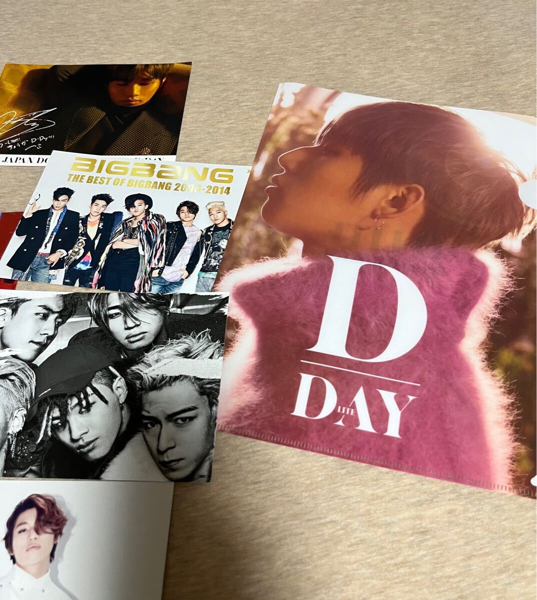 D-LITE テソン グッズセット BIGBANG アイマスク クリアファイル D-LITE テソン グッズセット BIGBANG アイマスク クリアファイル