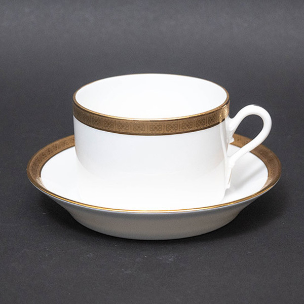 リチャード・ジノリ ヴォルガ コーヒーカップ＆ソーサー ※金彩剥げ