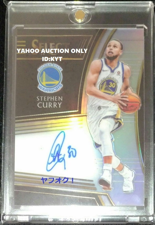 2018-19 Panini Select Signatures Prizm Stephen Curry NBA カリー 直筆サイン カード 49枚限定