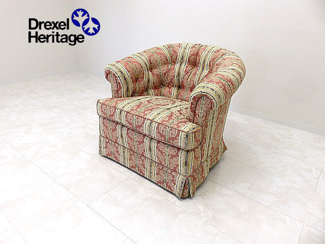 モデルルーム展示品 DREXEL ドレクセル ヘリテイジ 「Upholstery/アップホルスタリー」 1人掛けソファ 59万 1Pソファ/パーソナルチェア