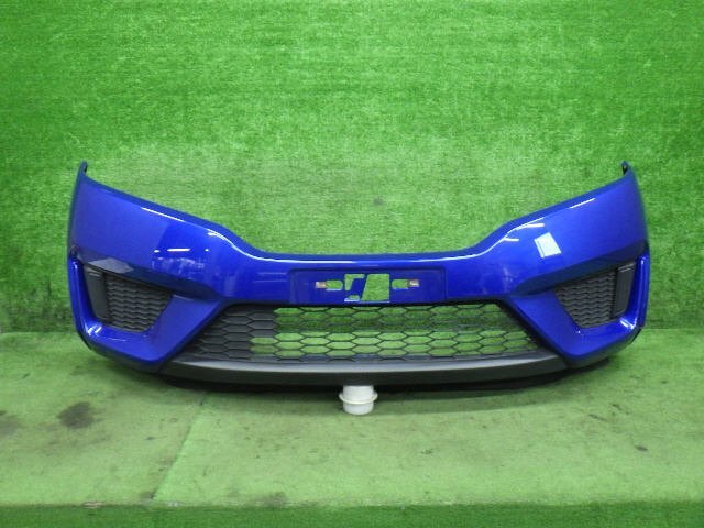 ★ H26年 フィット GK3 純正 フロントバンパー 71101-T5A-000ZJ 青 B593M GK4 GK5 GK6 GP5 ※個人宅不可(福山通運支店止め)[ZNo:06023790]