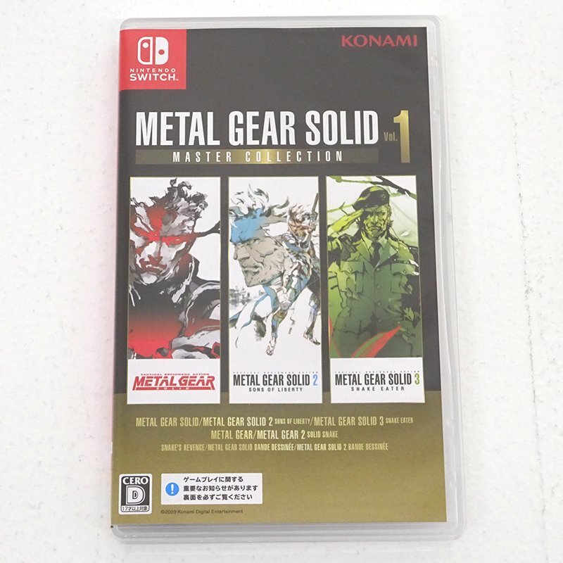 ★中古★Nintendo Switchソフト METAL GEAR SOLID: MASTER COLLECTION Vol.1 (メタルギアソリッド)★【GM646】