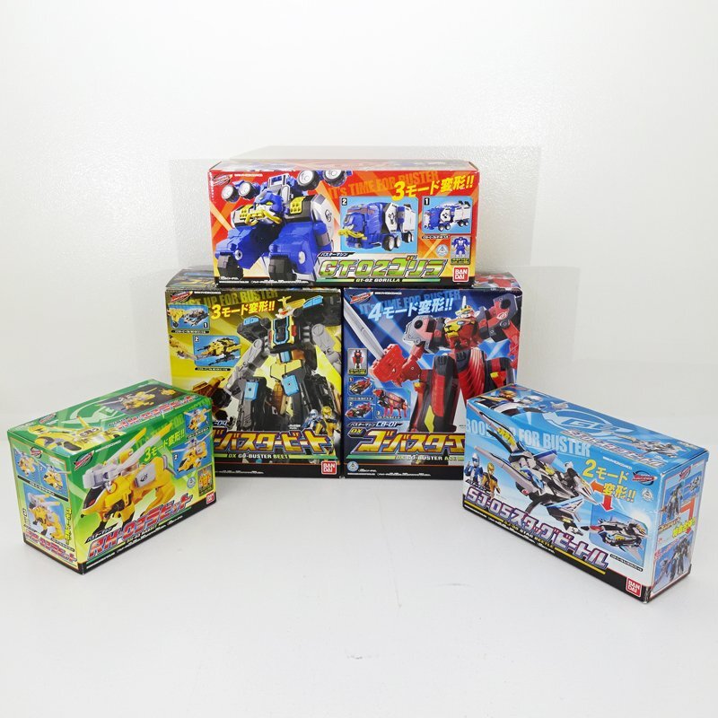 ★中古★特命戦隊ゴーバスターズ DXゴーバスターエース ゴーバスタービート スタッグビートル ゴリラ ラビット まとめ売り 5点★【TY705】
