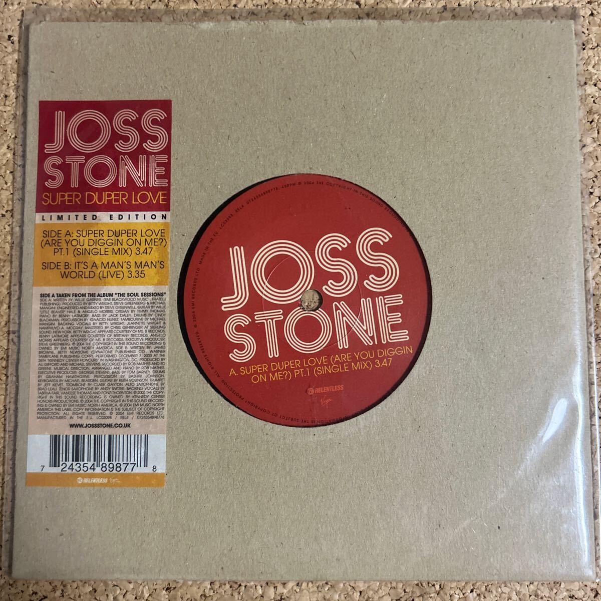 Joss Stone / Super Duper Love / It's A Man's Man's World / EP レコード
