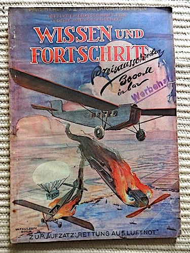 独雑誌 1928年★ WISSEN UND FORTSCHRITT ★ドイツ雑誌「知識と進歩」★巻頭=Zeppelinの写真と記事