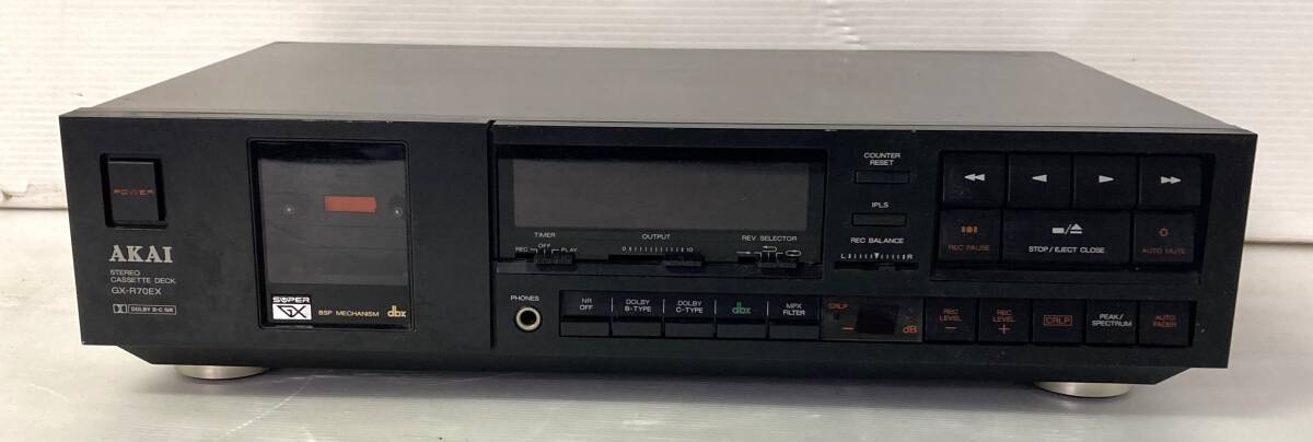 ★☆AKAI アカイ ステレオカセットデッキ GX-R70EX 通電確認済 オーディオ機器☆★