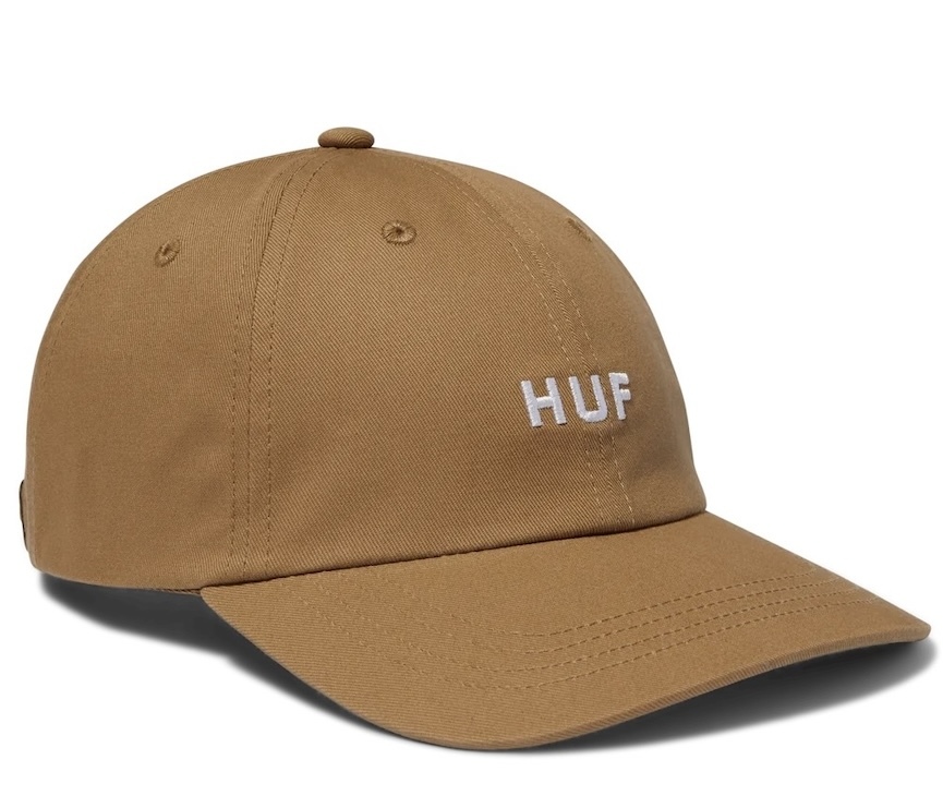 HUF SET OG Curved Visor 6 Panel Hat Cap Biscuit キャップ