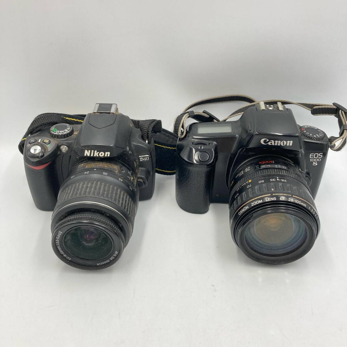 C232★カメラ 2点 まとめ商品 Nikon D40 Canon 1000S フィルムカメラ デジタルカメラ 一眼レフカメラ