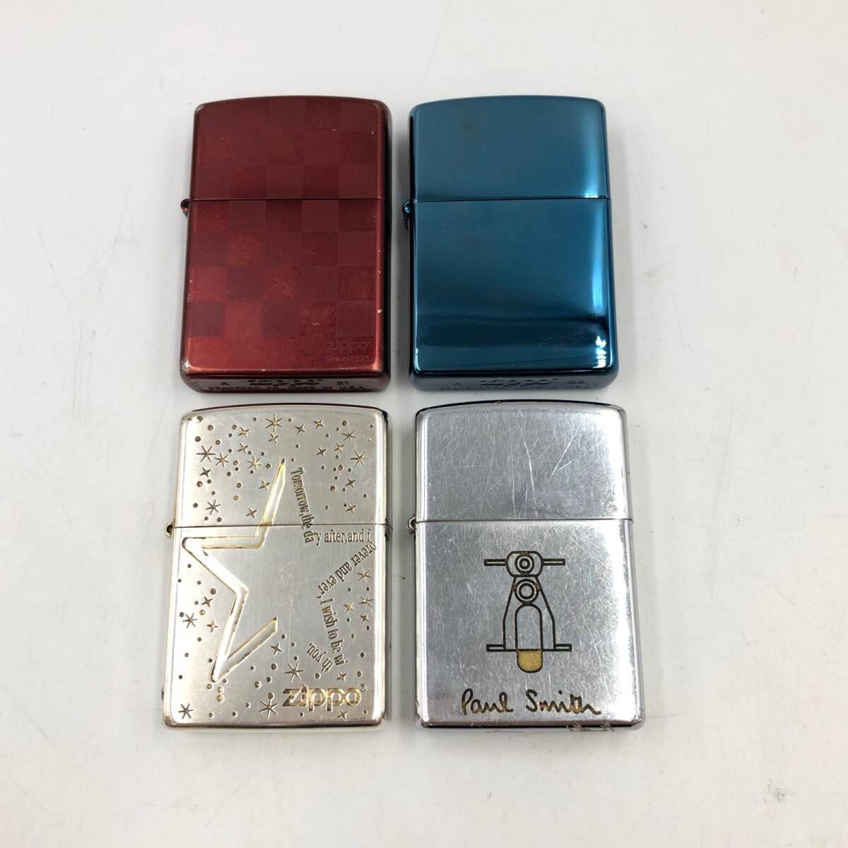 J296★ジッポ ZIPPO オイルライター4点 まとめ商品 火花確認済 喫煙具