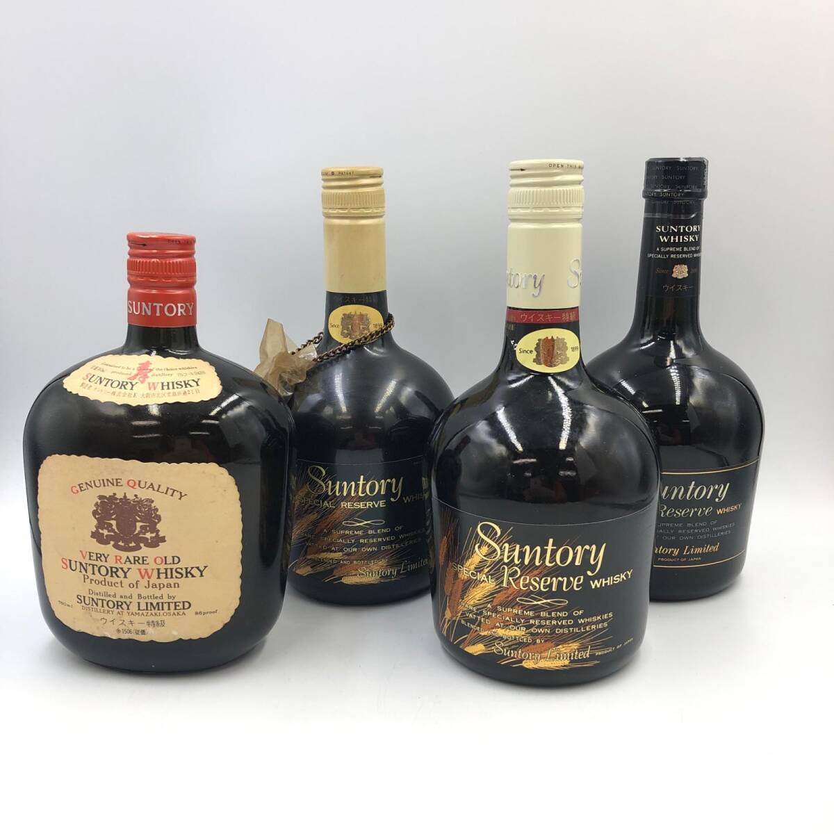 J318★未開栓 サントリー ウイスキー4本 まとめ商品 容量750〜760ml アルコール分43%