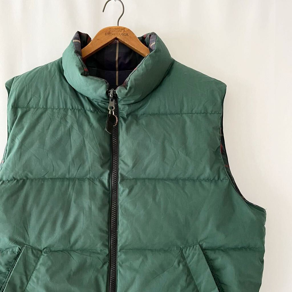 90s Eddie Bauer 白タグ リバーシブル ダウンベスト L グリーン 90s Eddie Bauer 白タグ リバーシブル ダウンベスト L グリーン