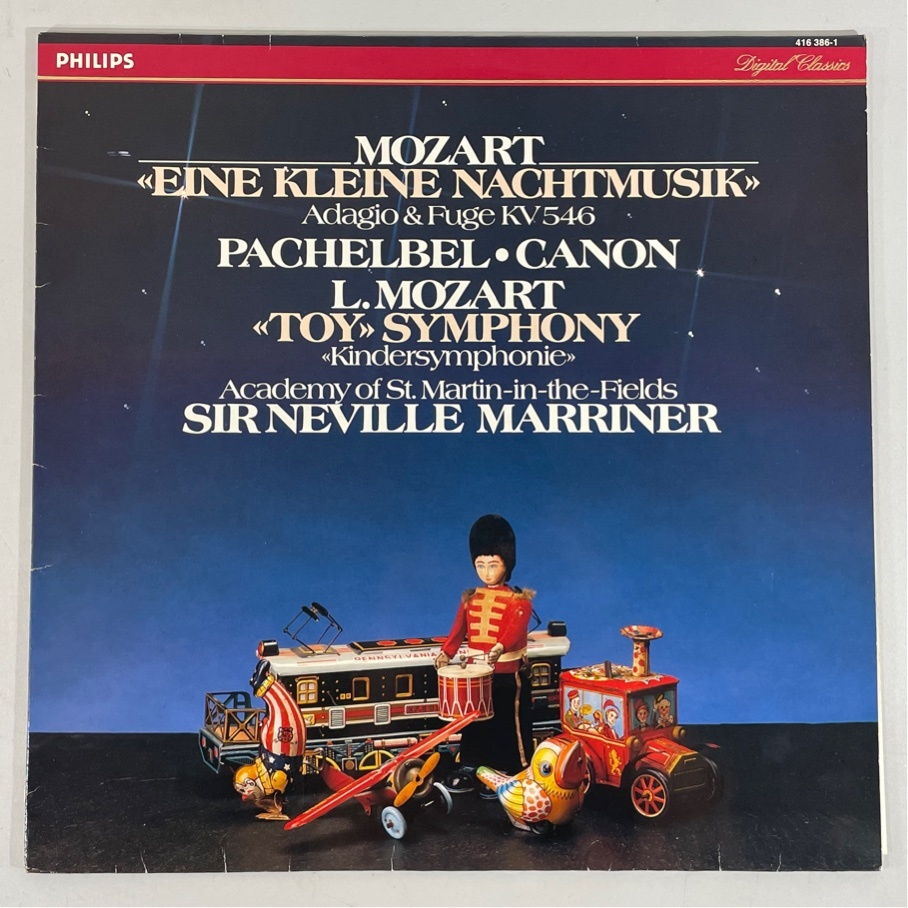 蘭PHILIPS 416386-1 DIGITAL マリナー モーツァルト アイネ・クライネ・ナハトムジーク パッヘルベル カノン 洗浄済 LP