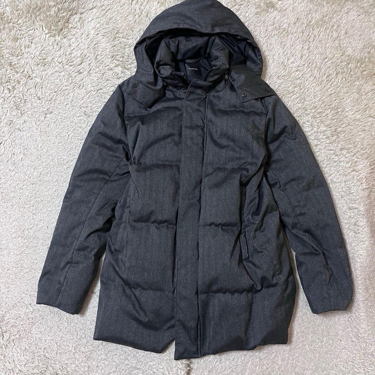 定価8万 極美品 theory セオリー メンズ フードダウンコート 定価8万 極美品 theory セオリー メンズ フードダウンコート