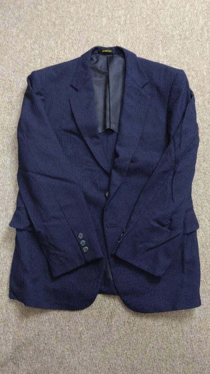 古着、上着L、紺縦_画像2