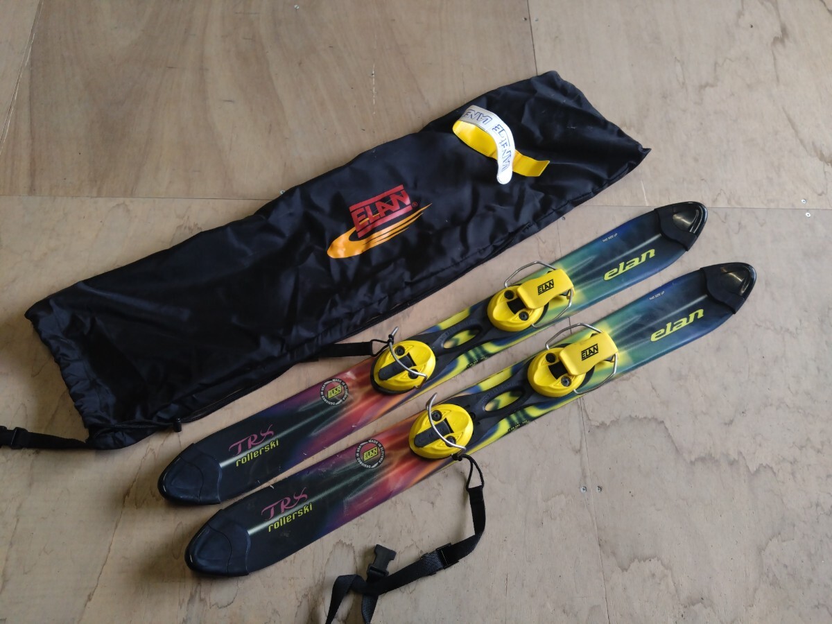 ● 13) ELAN エラン ファンスキー TRX Rollerski TOP SIDE UP 93cm スキーボード/シュートスキー/ビンディング/ケース セット 中古 ③