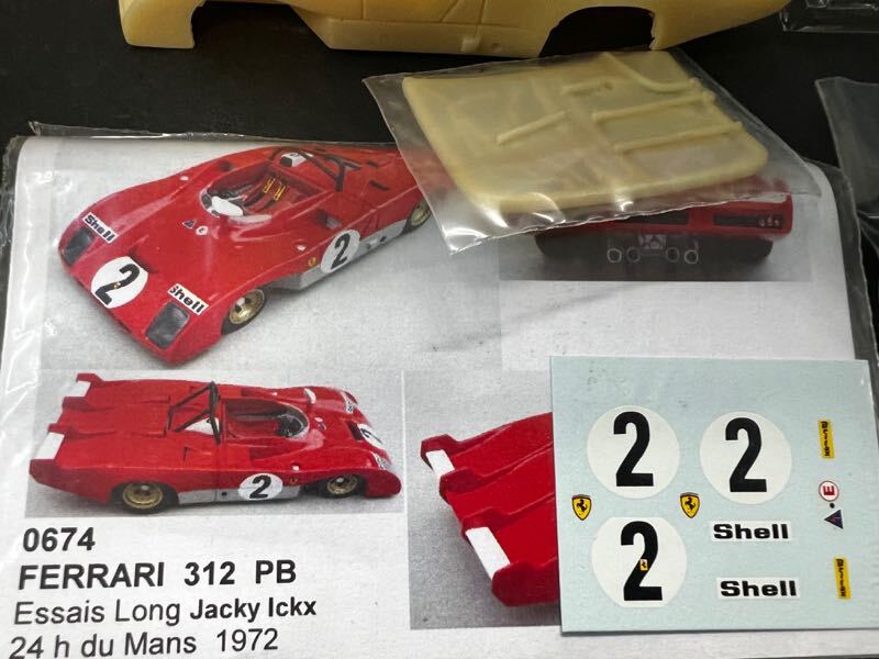 ミニレーシング 1/43 no.674　レジンキット フェラーリ312PB 1972 ルマン用 ロングテールテストカー