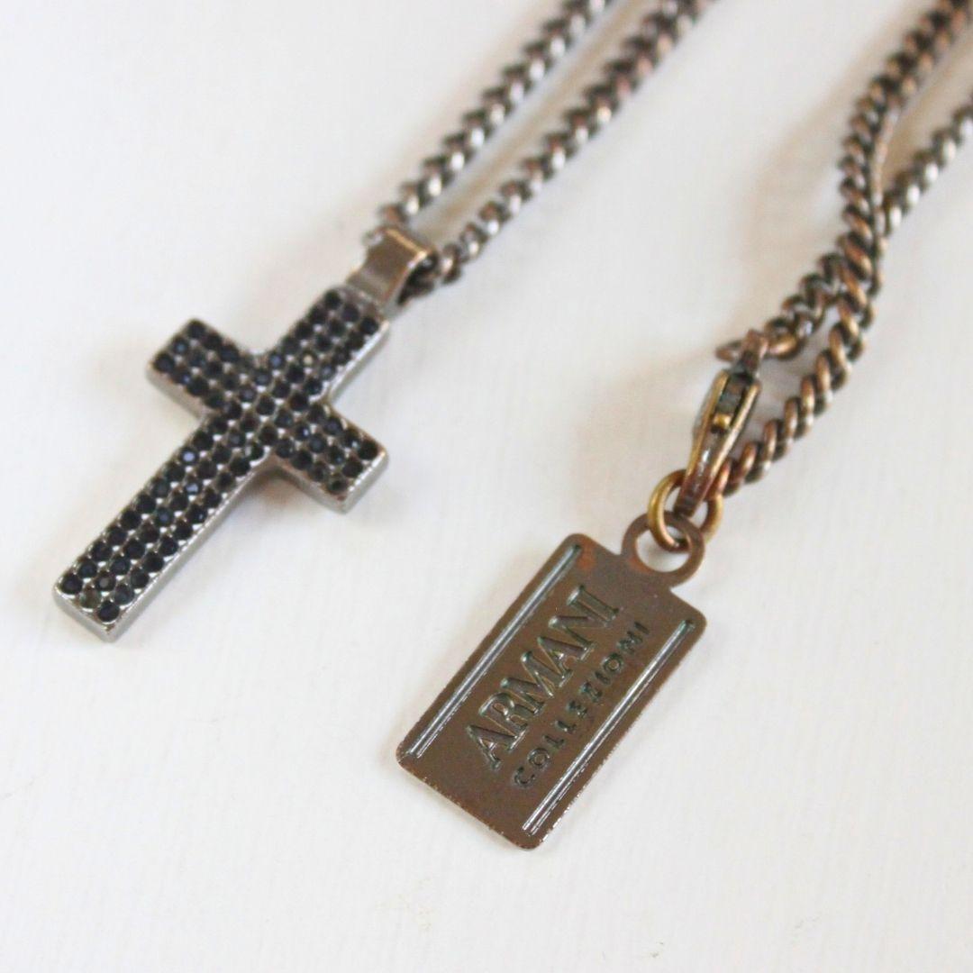 ARMANI COLLEZIONI クロスネックレス