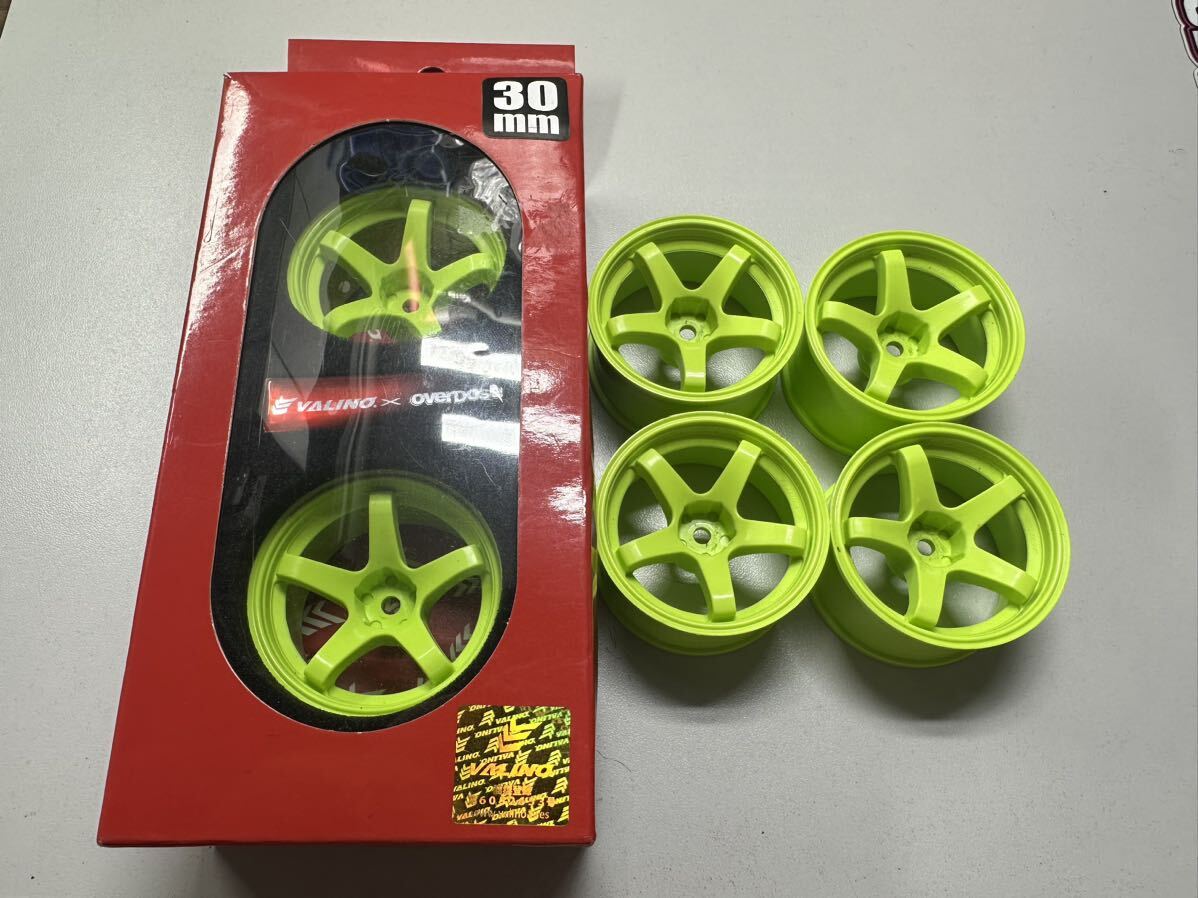 overdose R-SPEC VALINO GV330 30mm(蛍光グリーン/OFF+9)+ R-SPEC VALINO GV330 26mm(蛍光グリーン/OFF+7) 