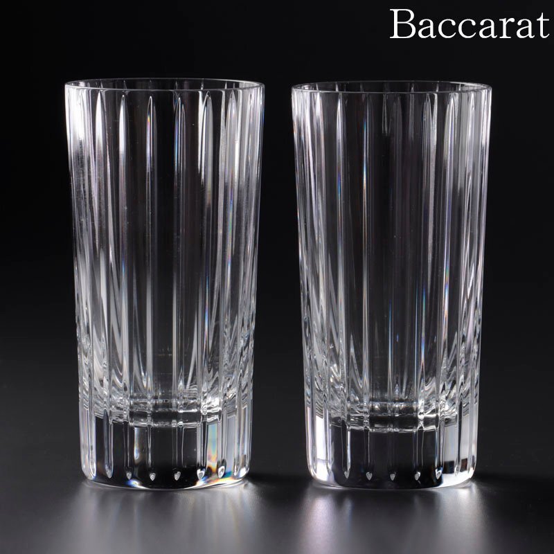 【古美味】バカラ Baccarat ハーモニー ハイボール タンブラー ２客 茶道具 保証品 8fKI