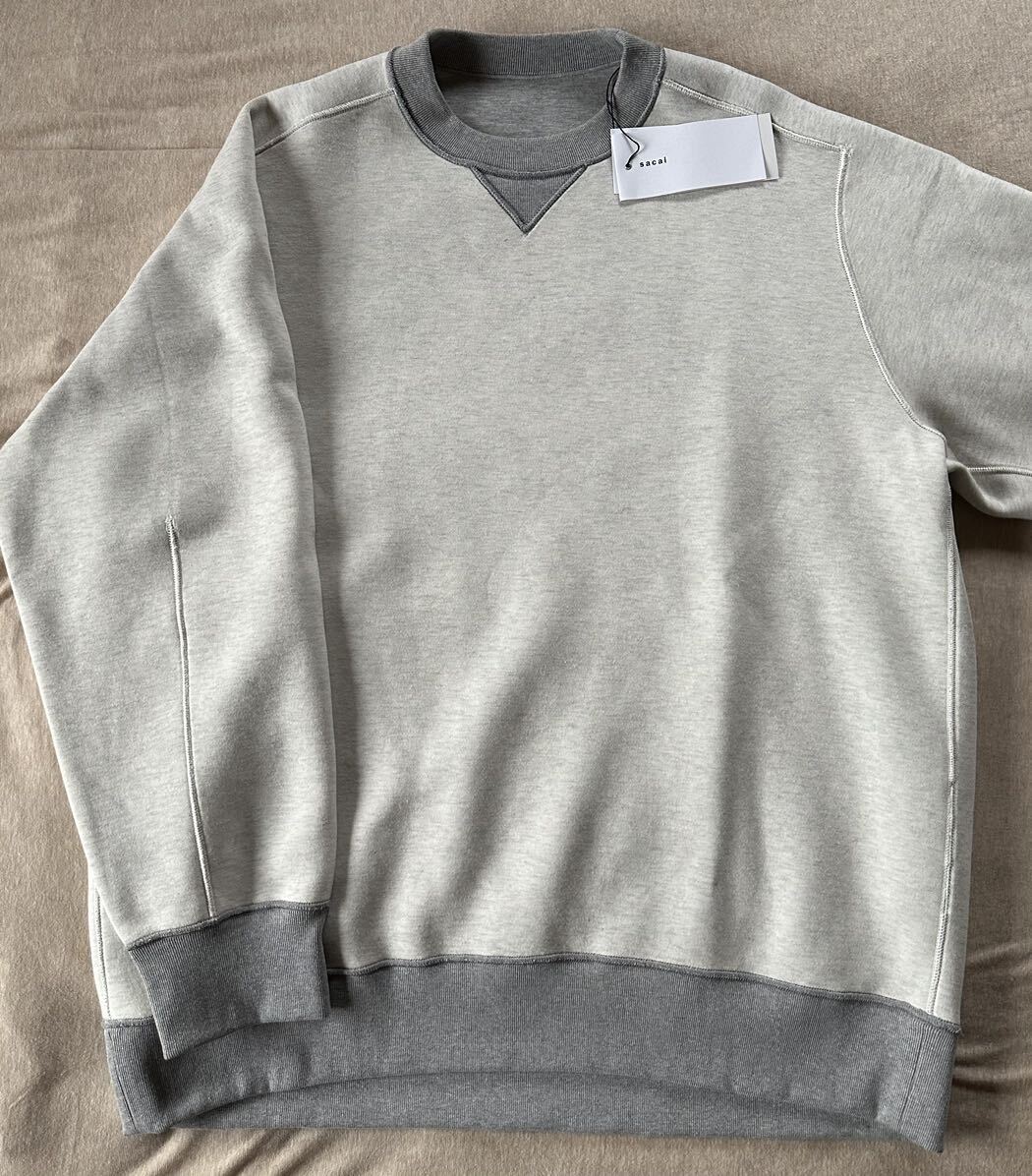 3新品 sacai メンズ 切り替え スポンジ スウェット シャツ 3新品 sacai メンズ 切り替え スポンジ スウェット シャツ