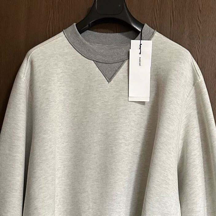 3新品 sacai メンズ 切り替え スポンジ スウェット シャツ 3新品 sacai メンズ 切り替え スポンジ スウェット シャツ