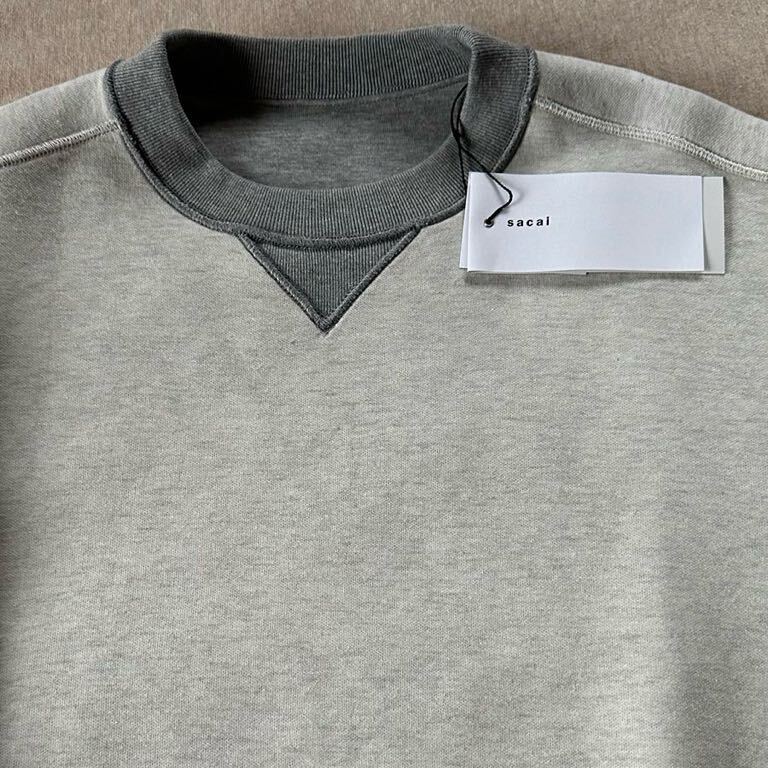 3新品 sacai メンズ 切り替え スポンジ スウェット シャツ 3新品 sacai メンズ 切り替え スポンジ スウェット シャツ