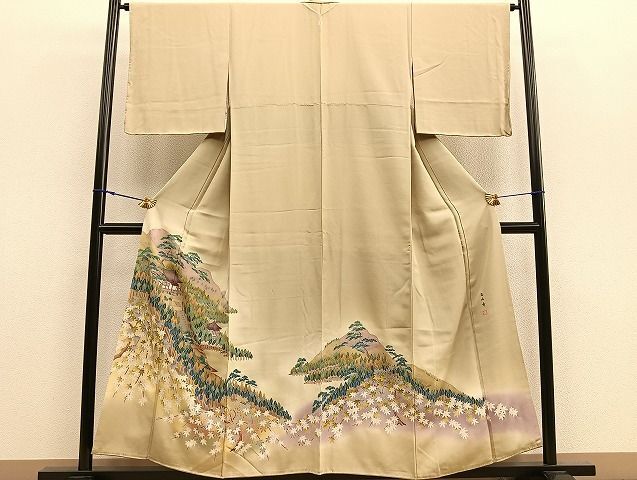 平和屋着物■豪華色留袖　友禅　作家物　高山寺　暈し染め　逸品　BAAK3670gt