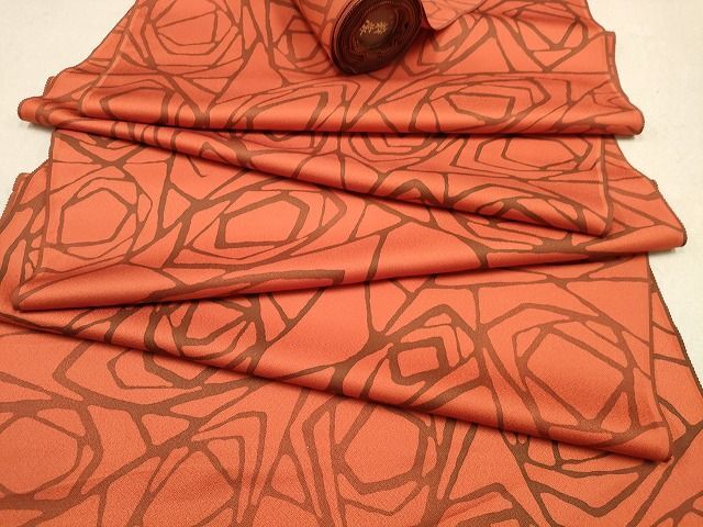 平和屋2■羽織・コート　反物　羽尺　花重ね　逸品　未使用　DAAI0374zzz