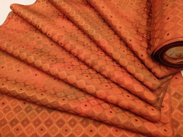平和屋2■羽織・コート　反物　羽尺　鹿の子文様　逸品　未使用　DAAI0368zzz