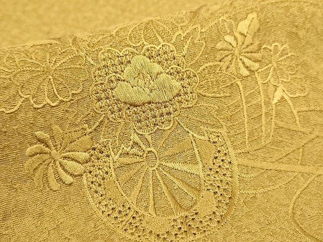 着物屋こころ■訪問着　中国三大刺繍　スワトウ刺繍　汕頭刺繍　風景更紗花文　暈し染め　着丈163.5cm　裄丈66cm　正絹　逸品　A-ma5274 着物屋こころ□訪問着 中国三大刺繍 スワトウ刺繍 汕頭刺繍 花蝶