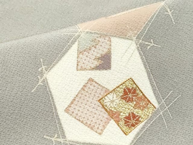 平和屋着物■訪問着　駒刺繍　亀甲地紙花松文　金彩　逸品　未使用　CAAH4614yc 平和屋着物□訪問着 駒刺繍 亀甲地紙花松文 金彩 逸品 未