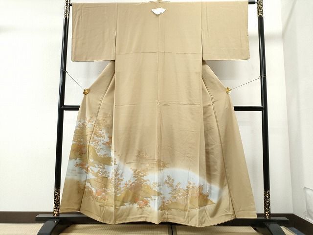 平和屋着物■豪華色留袖　エ霞風景花文　暈し染め　金彩　逸品　未使用　CAAI7622yc