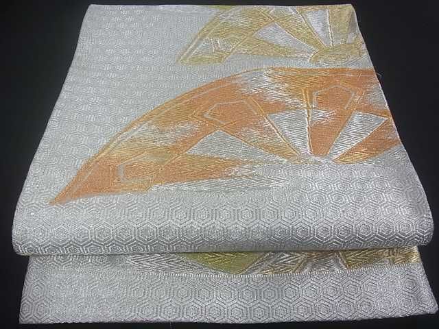  flat мир магазин кимоно # шесть через рисунок двойной пояс obi одна сторона колесо машина .. документ золотой серебряный нить замечательная вещь uw0294