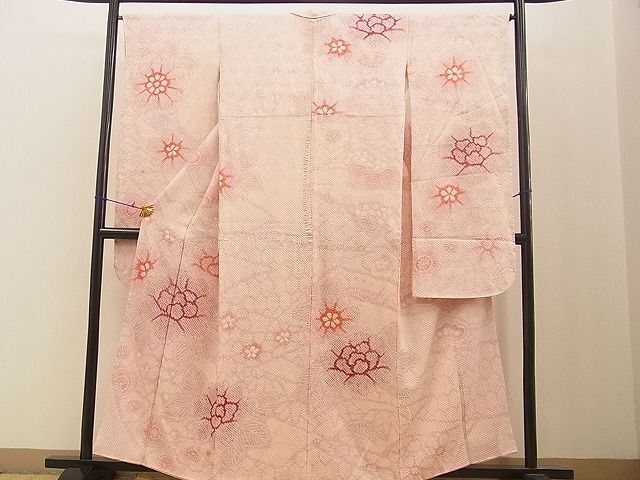 平和屋着物■豪華振袖　総絞り　舞花文　逸品　BAAJ6433xi