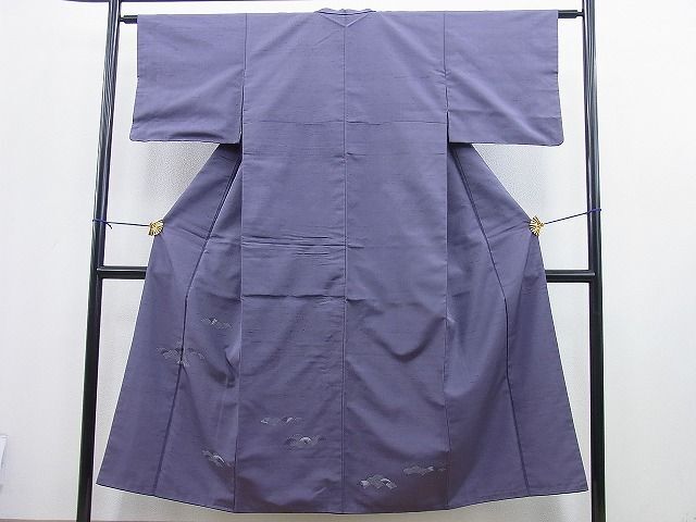 平和屋着物■京の名門・菱屋六右ェ門　紬　色留訪問着　青海波　逸品　BAAJ2847ct