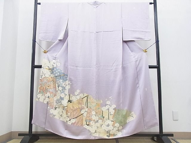 平和屋着物■豪華色留袖　作家物　誰が袖花文　金彩　逸品　BAAI1855kj