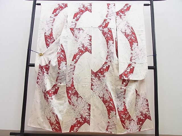 平和屋着物■豪華振袖　手描き　飾花文様　銀彩　逸品　BAAJ2083ow