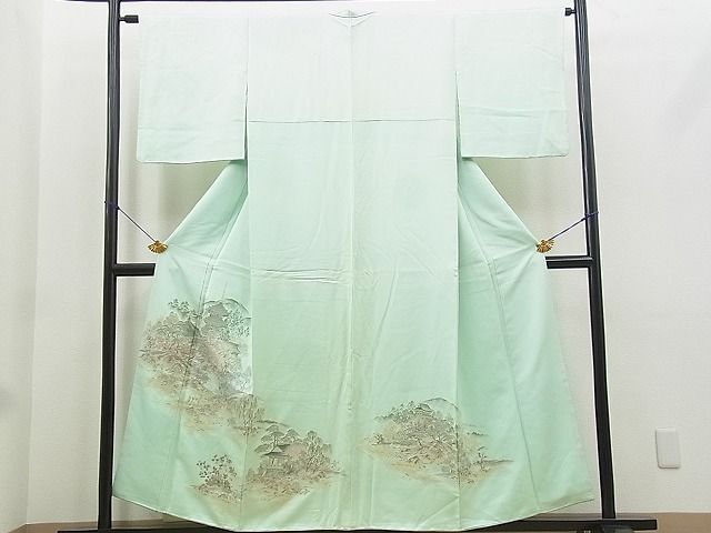 平和屋着物■豪華色留袖　風景文　寿光織　やまと誂製　逸品　BAAI7580jx