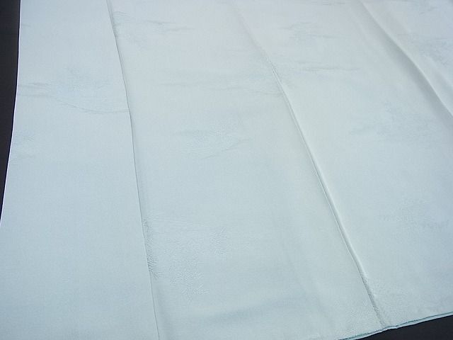  flat peace shop kimono # fine quality undecorated fabric flower . ground . light blue excellent article BAAE7059my