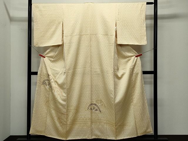 平和屋着物■色留訪問着　総絞り　流水片輪車文　逸品　CAAI0502yk