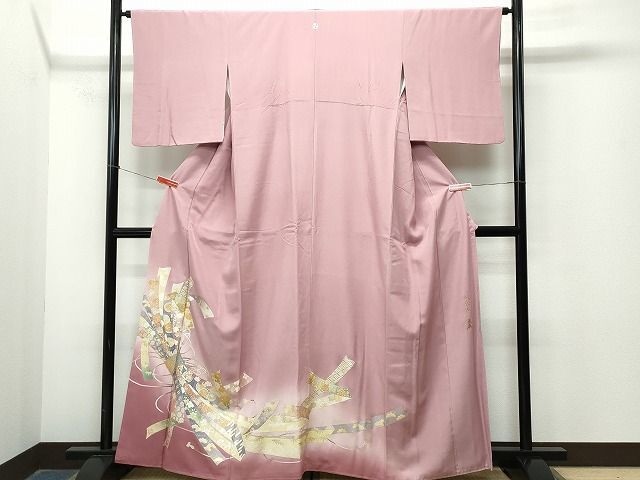 平和屋着物■豪華色留袖　作家物　結紐吉祥花文　暈し染め　金彩　逸品　CAAI0546yk