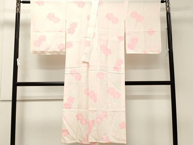 平和屋着物■上質な長襦袢　単衣　舞花文　暈し染め　逸品　CAAH9610ev