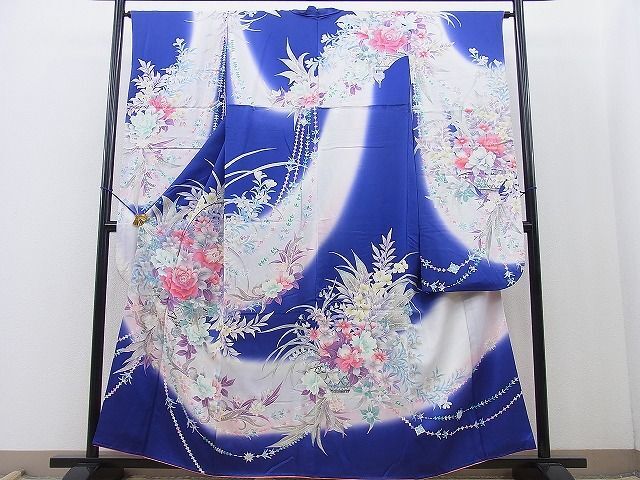 平和屋着物■豪華振袖　花籠文　銀彩　逸品　BAAJ2807ct