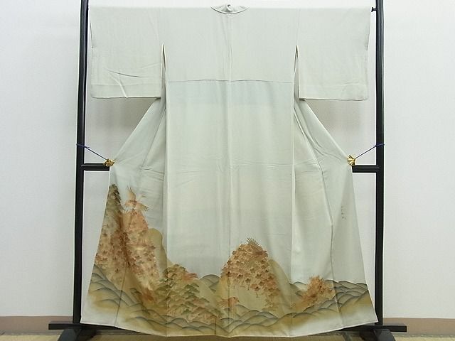 平和屋着物■豪華色留袖　飛鶴草花文　金彩　逸品　BAAJ4129jr
